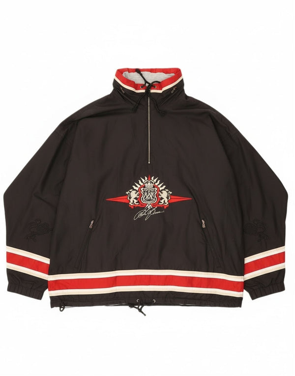 Męska kurtka Anorak Bogner Graphic o luźnym kroju 2XL w kolorze czarnym, sportowa