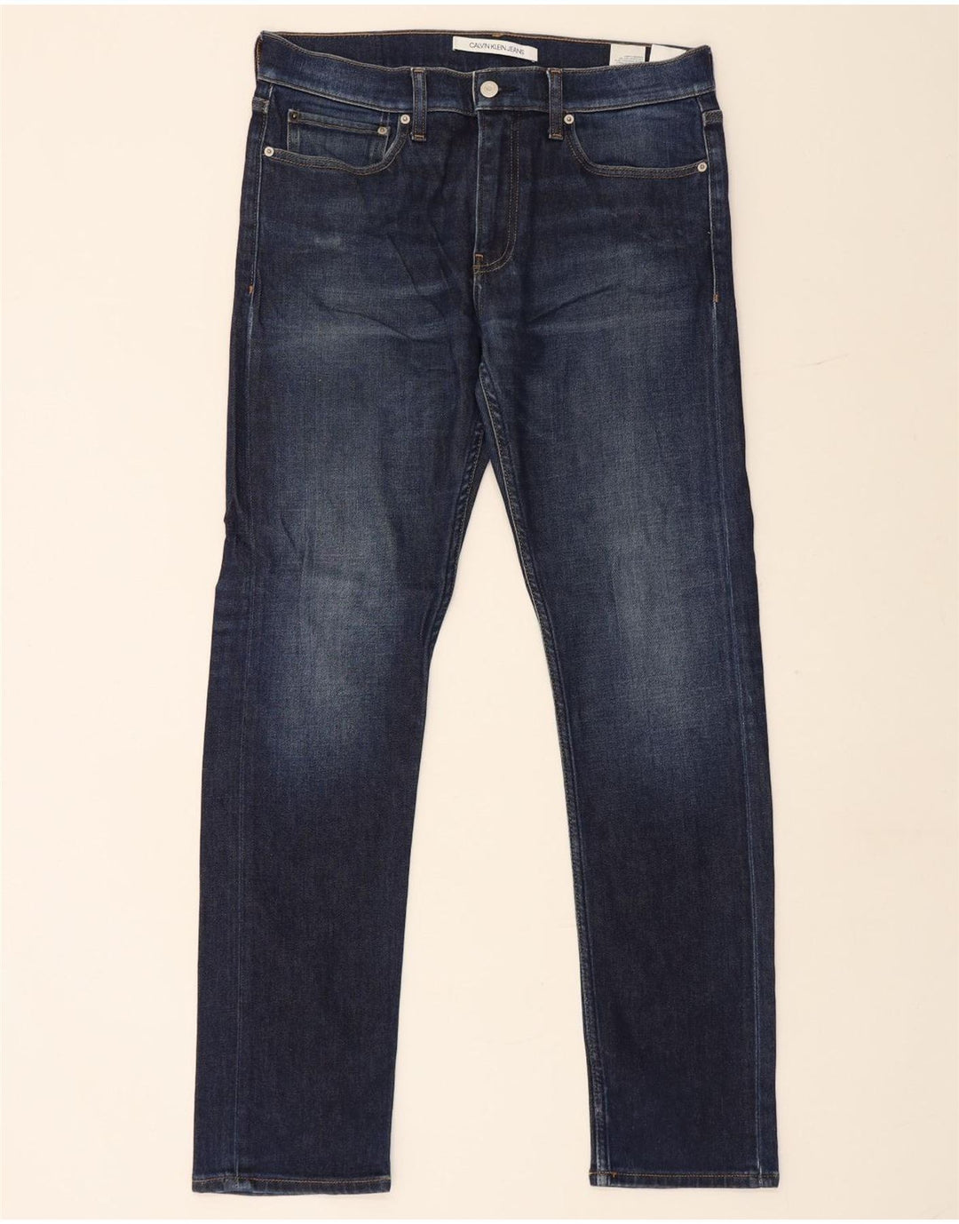 Męskie jeansy Calvin Klein W32 L32 Granatowe, bawełniane
