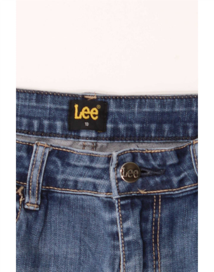 Damskie jeansy Lee Bootcut US 13 Large W32 L33 Niebieskie bawełniane