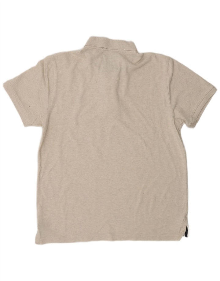 Męska koszulka polo CREW CLOTHING, duża, szara, bawełniana
