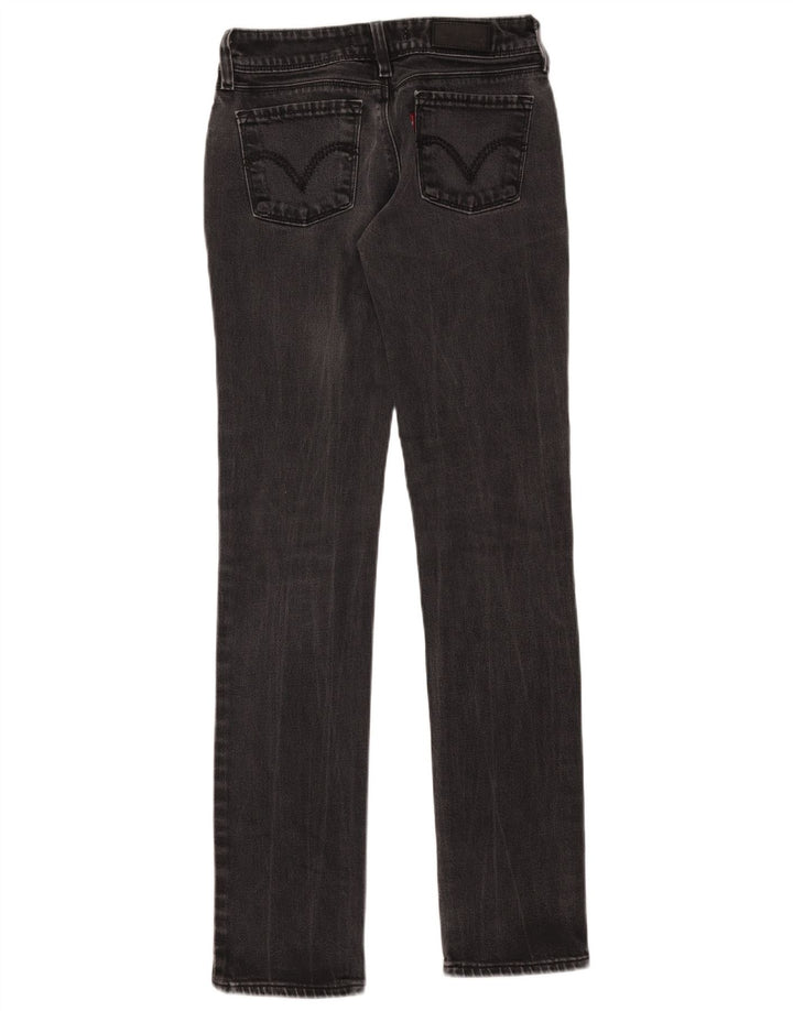 Damskie jeansy Levi's 571 Slim W28 L34 Czarna bawełna
