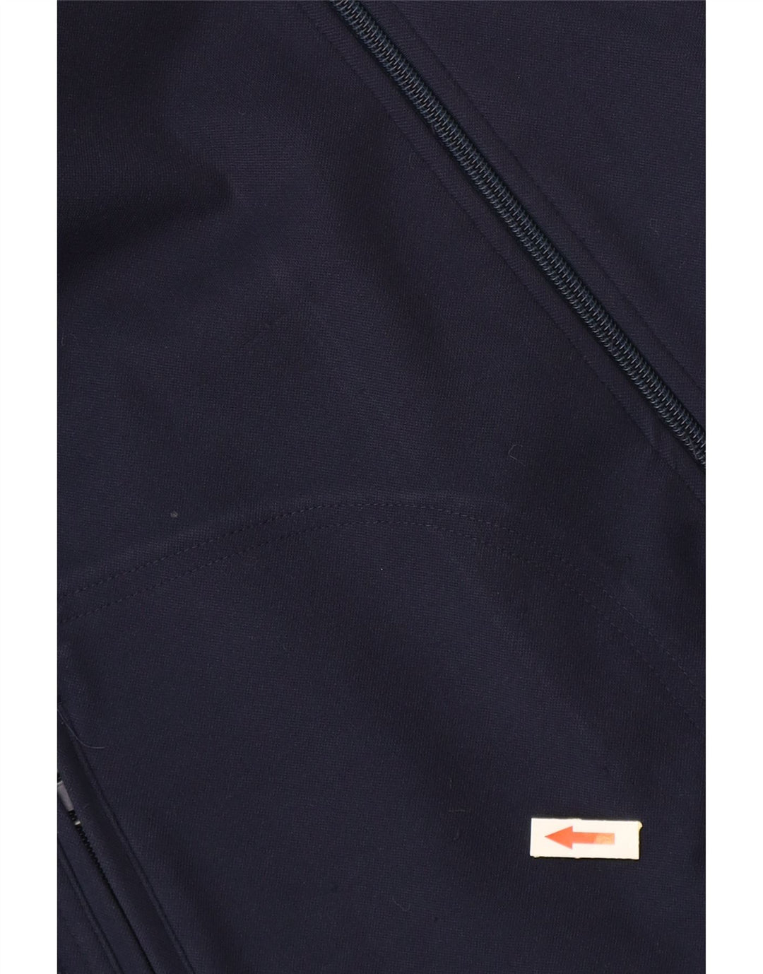 Męska kurtka dresowa ASICS XL, granatowa, poliester z blokami kolorów