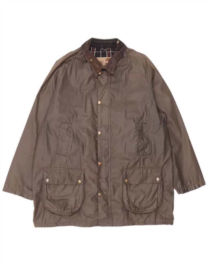 Conbipel Męska kurtka z woskowanej bawełny UK 42 XL Khaki, poliester