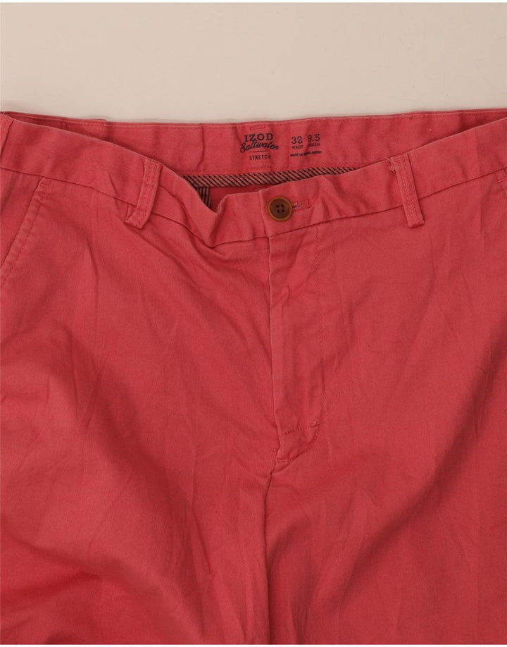 IZOD Mens Chino Shorts W32 Medium Pink Cotton Vintage Izod and Second-Hand Izod from Messina Hembry 