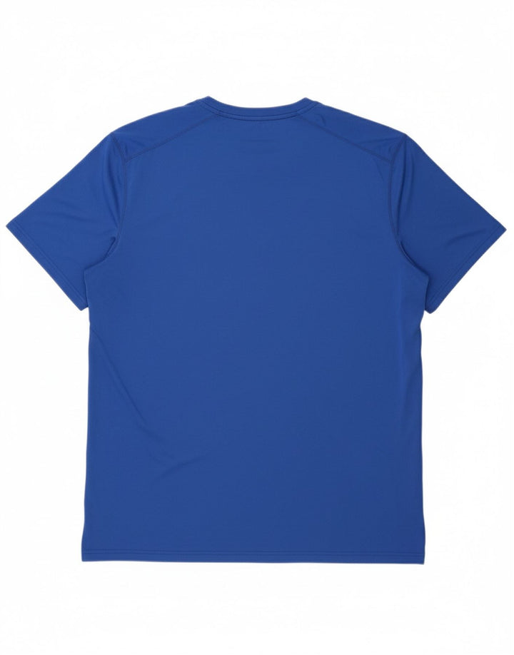 NIKE Mens Dri Fit T-Shirt Top XL Blue Polyester