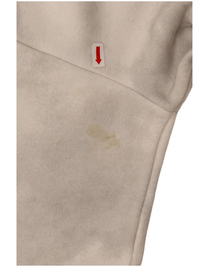 Damska bluza typu oversize CHAMPION Crop UK 16, duża w kolorze złamanej bieli