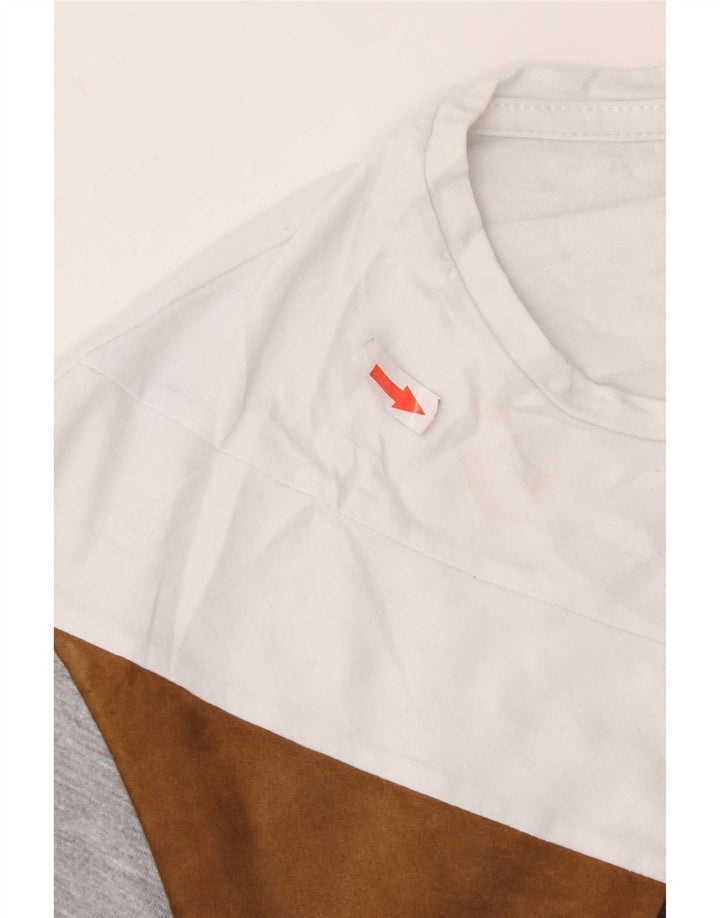Męska koszulka T-shirt Zara XL, szary, blok kolorów