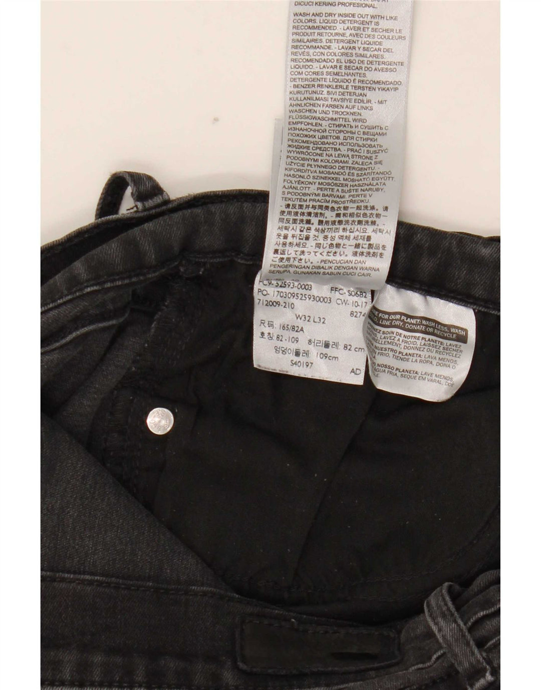 Damskie jeansy Levi's Skinny W32 L32 Czarna bawełna