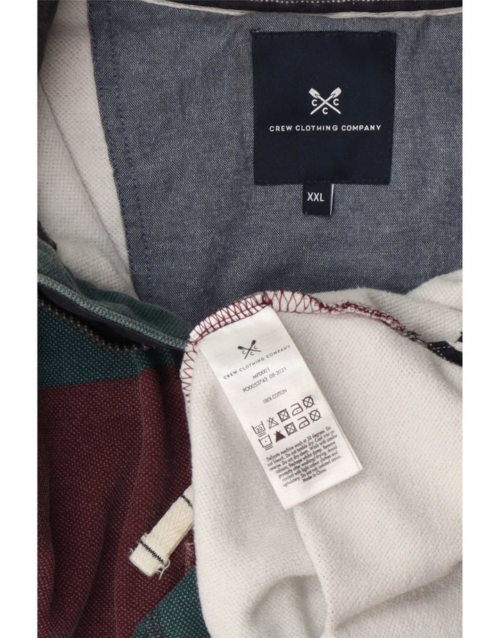 Crew Clothing Męska bluza z zamkiem błyskawicznym, 2XL, wielokolorowe paski