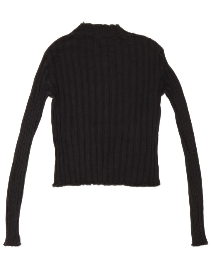 Sweter damski Zara z golfem UK 12, średni czarny