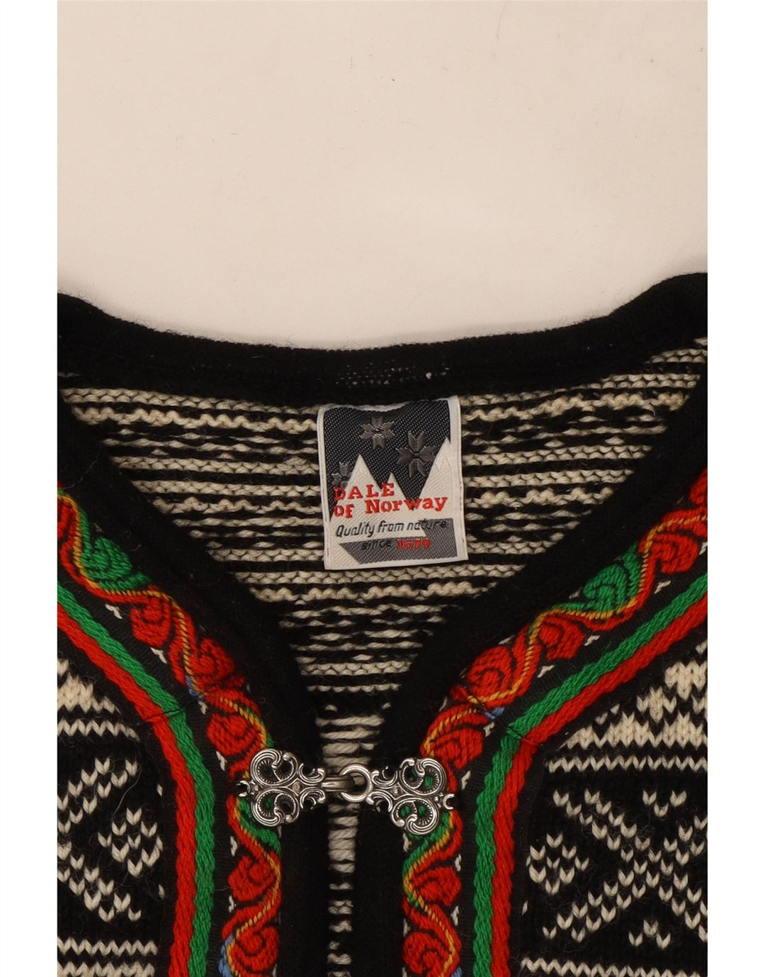 Sweter damski DALE OF NORWAY UK 14 Średni Off White Fair Isle