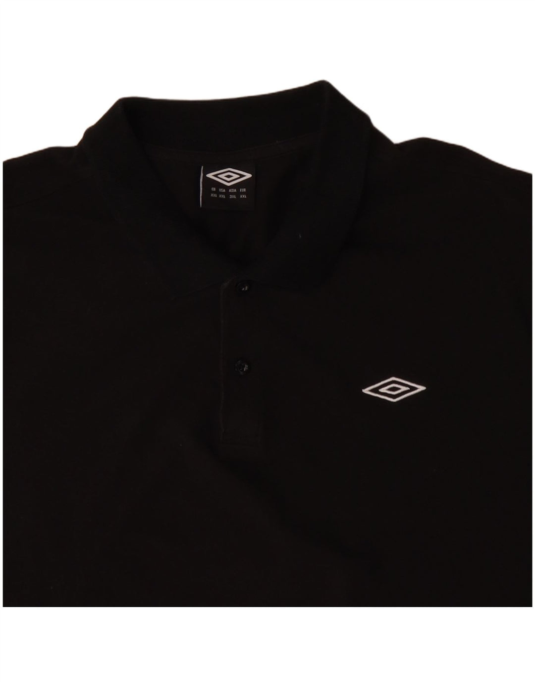 Męska koszulka polo UMBRO 2XL, czarna, bawełniana
