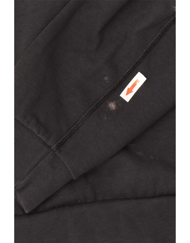 Męska bluza z zamkiem błyskawicznym Nike, średnia, czarna, bawełniana