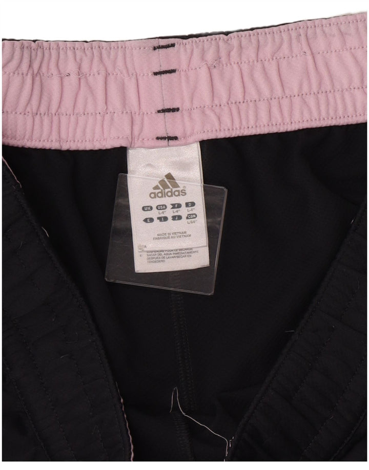 Damskie spodenki sportowe Adidas UK 16, duże, granatowe, poliestrowe