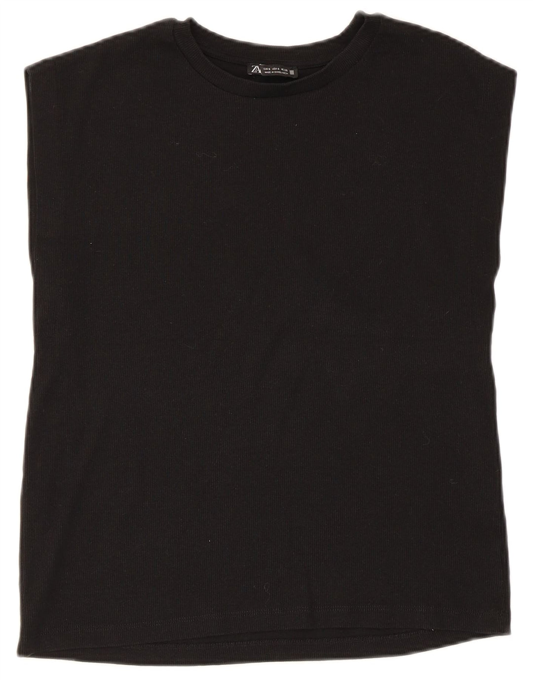 Top damski Zara Top UK 10 Small, czarny, bawełniany