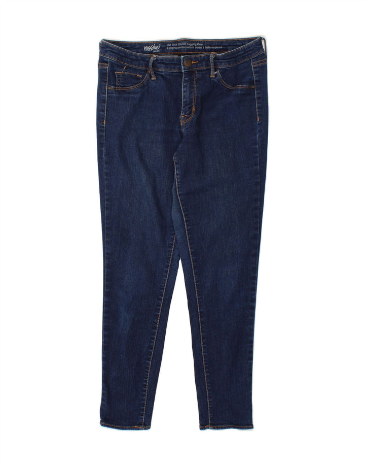 MOSSIMO Womens Mid Rise Legging Cropped Jeans US 8 Medium W29 L26 Blue Vintage Mossimo and Second-Hand Mossimo from Messina Hembry 