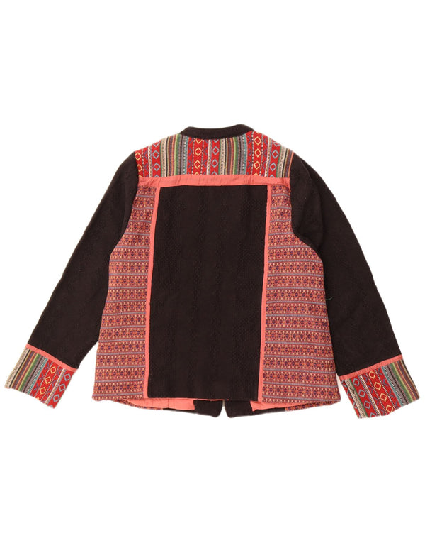 Damska marynarka Monsoon UK 18 XL Czarna, bawełniana Fair Isle