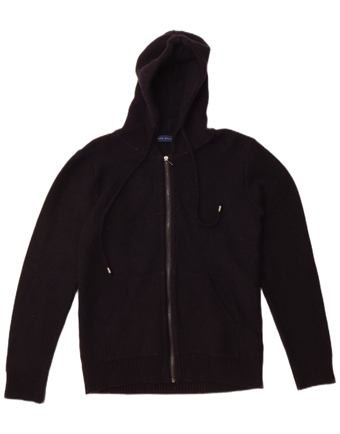 Damski sweter z kapturem Libero Milano UK 14 Średnia czarna wełna