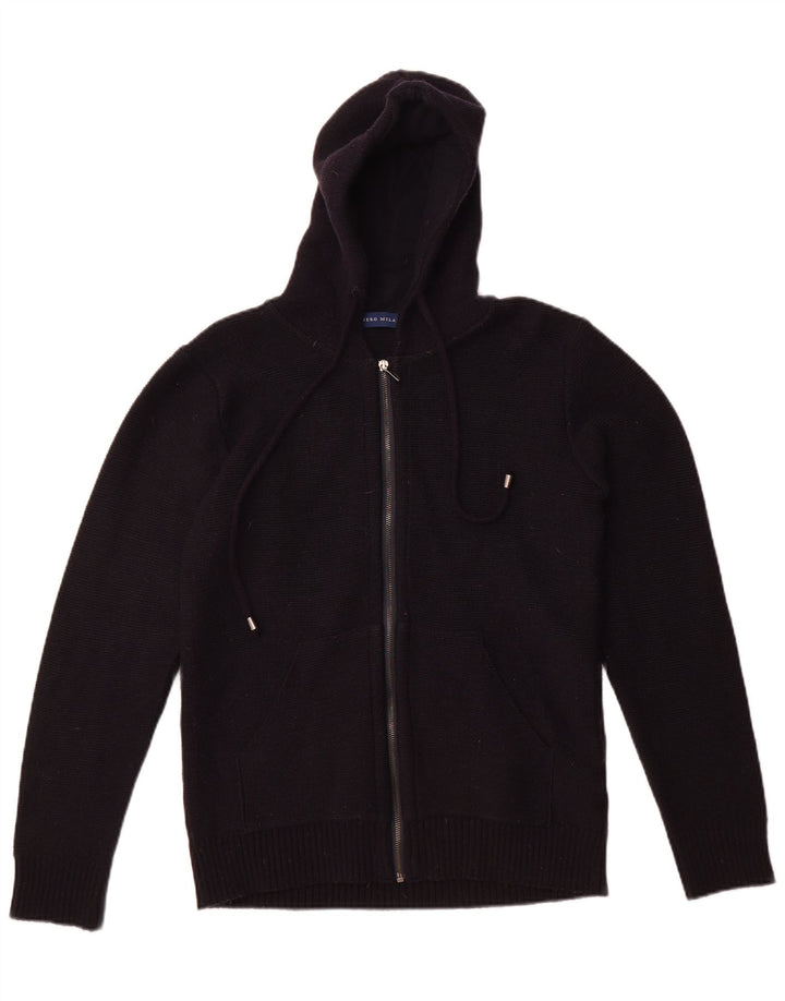 Damski sweter z kapturem Libero Milano UK 14 Średnia czarna wełna