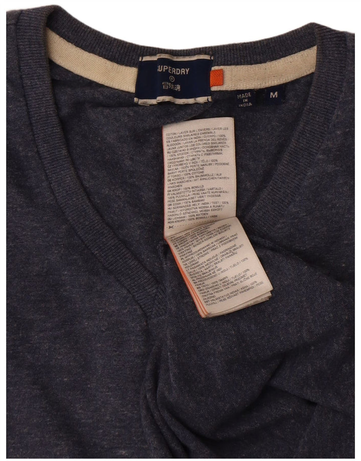 T-shirt męski Superdry, średni, granatowy, bawełniany