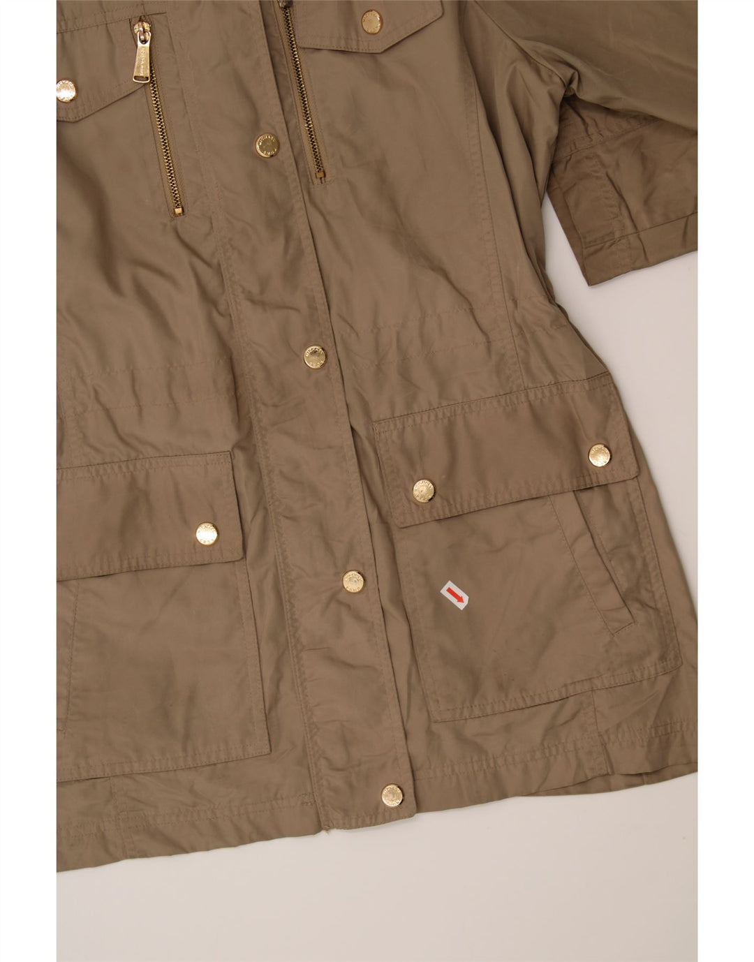 MICHAEL KORS Womens Utility Jacket UK 16 Large Beige Polyester Vintage Michael Kors and Second-Hand Michael Kors from Messina Hembry 