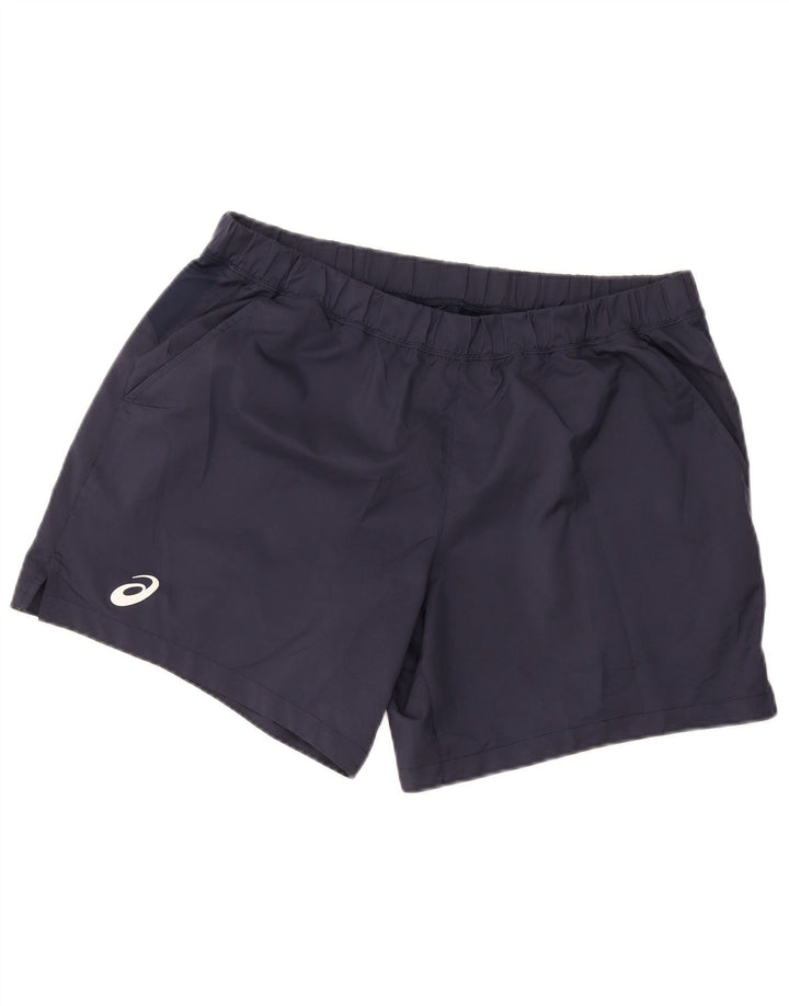 Męskie spodenki sportowe Asics XL, granatowe, poliestrowe