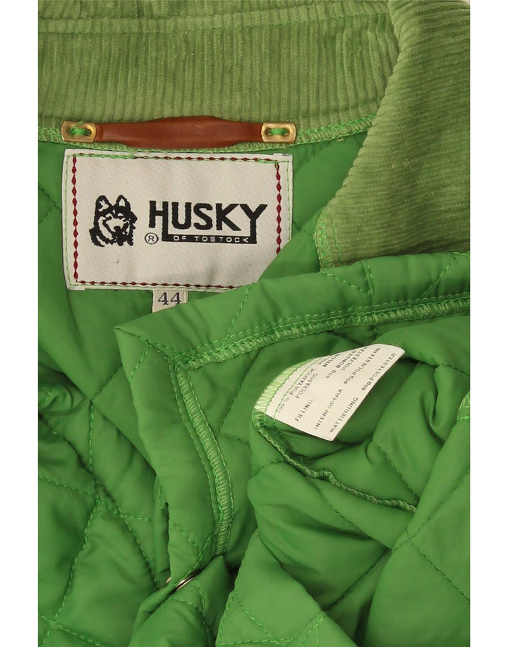 Męska pikowana kurtka Husky UK 44 2XL Zielony poliamid
