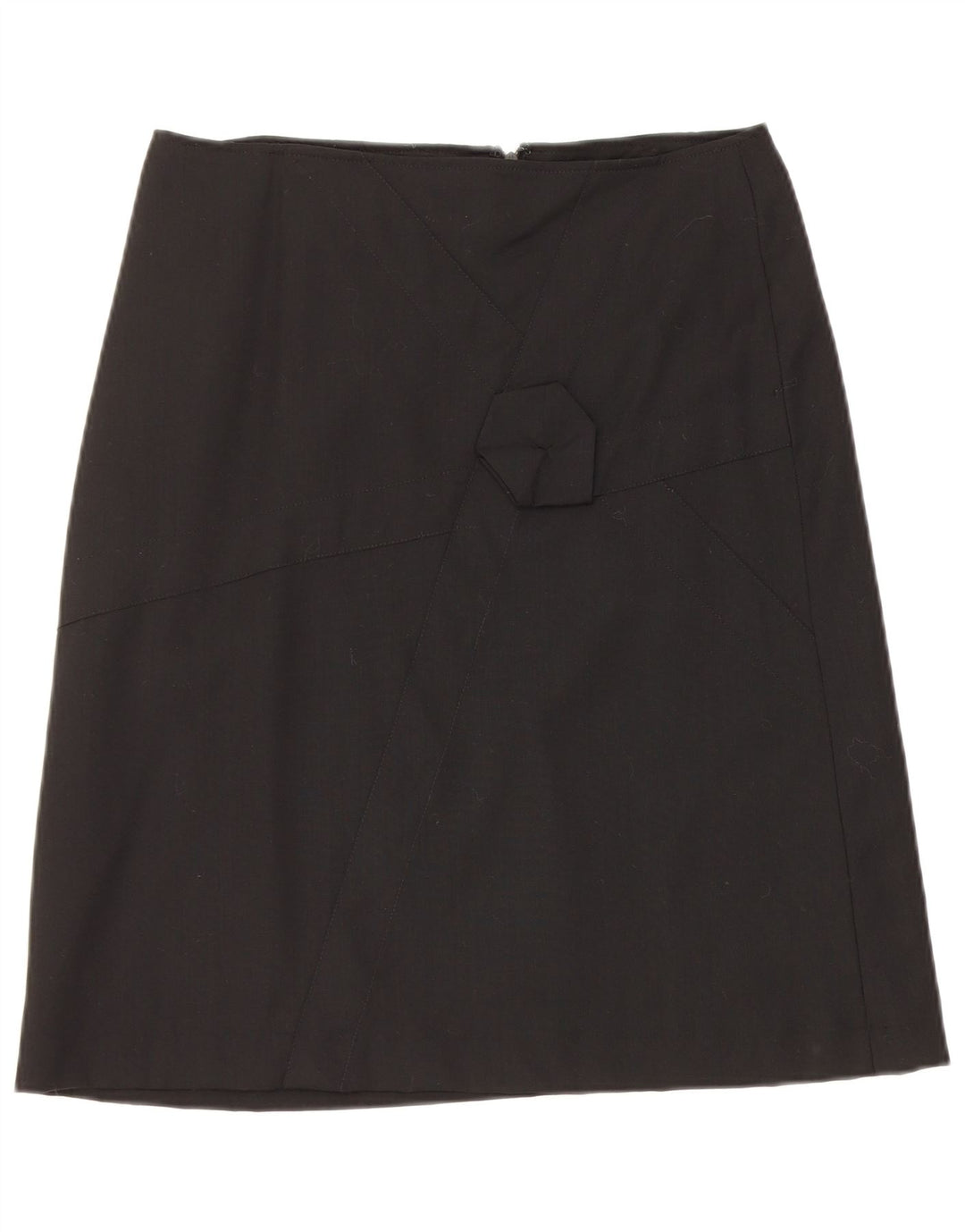 Inwear Damska spódnica w kształcie litery A UK 12 Medium W30 Czarna wełna