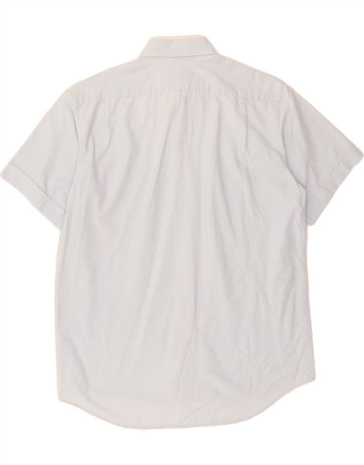 LACOSTE Mens Short Sleeve Shirt Size 41 Medium Blue Cotton Vintage Lacoste and Second-Hand Lacoste from Messina Hembry 