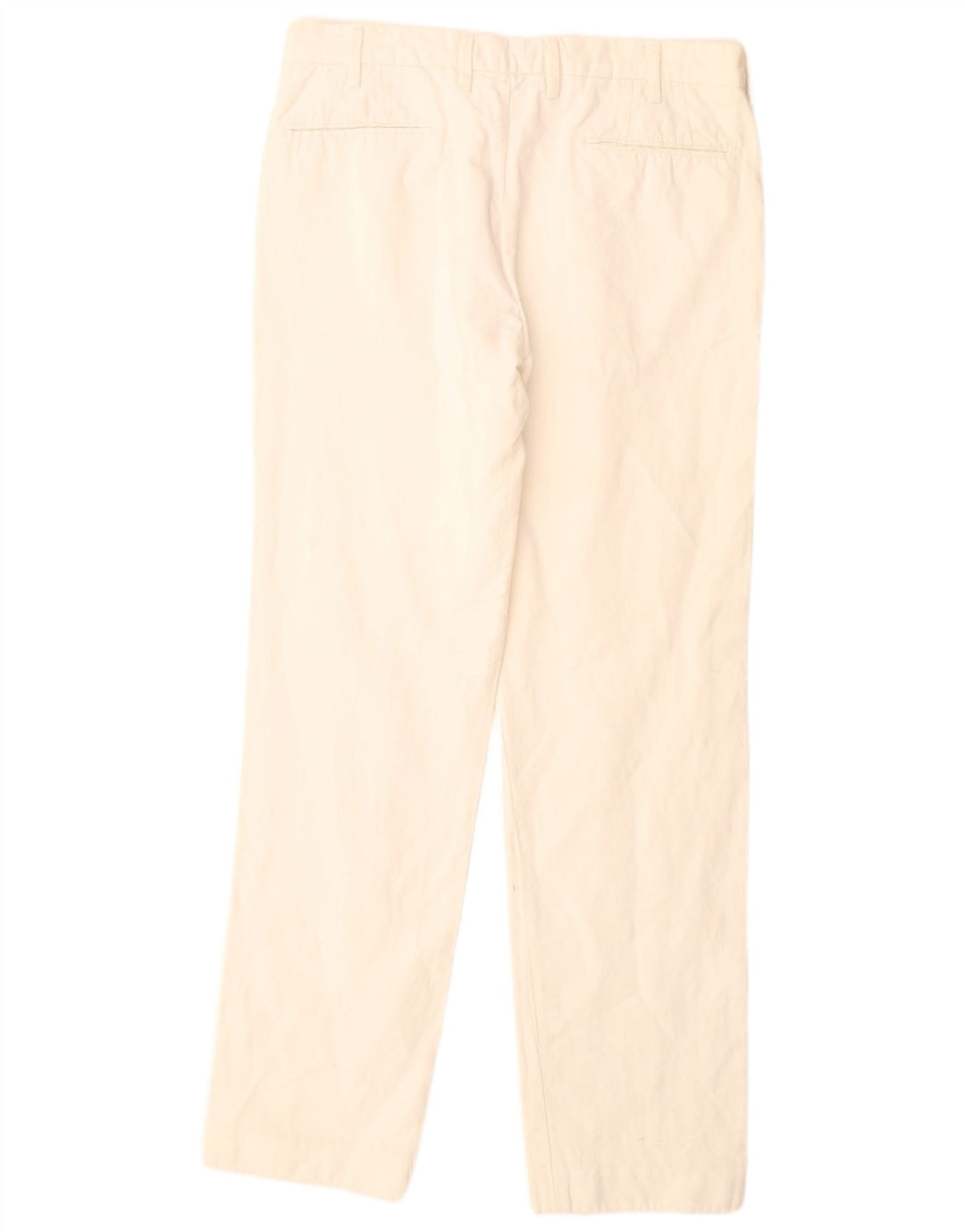 Męskie proste spodnie garniturowe MASSIMO DUTTI EU 42 Large W32 L32 Off White