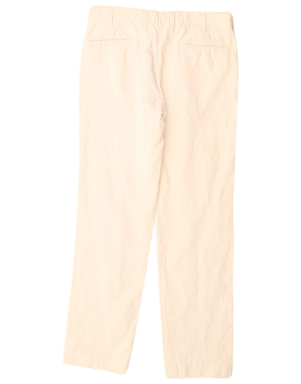 Męskie proste spodnie garniturowe MASSIMO DUTTI EU 42 Large W32 L32 Off White