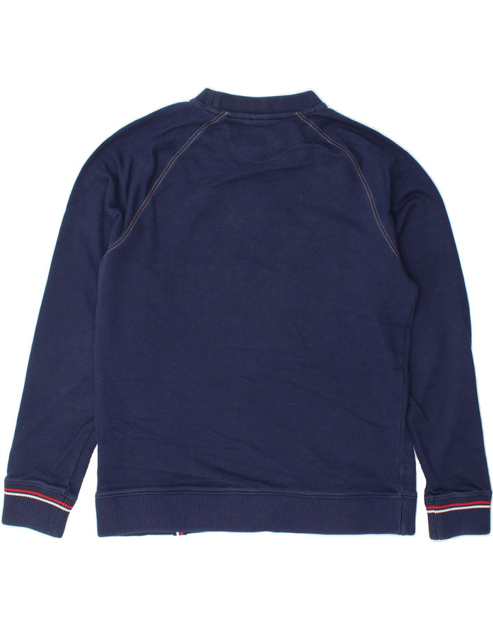 FILA Mens Graphic Sweatshirt Jumper Medium Navy Blue Cotton Vintage Fila and Second-Hand Fila from Messina Hembry 