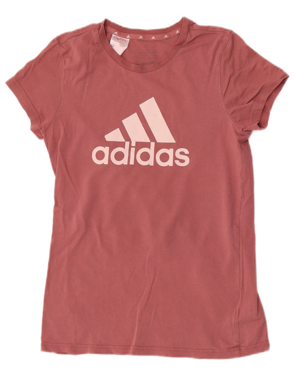 Adidas Dziewczęca koszulka z grafiką Top 14-15 lat Różowa bawełna