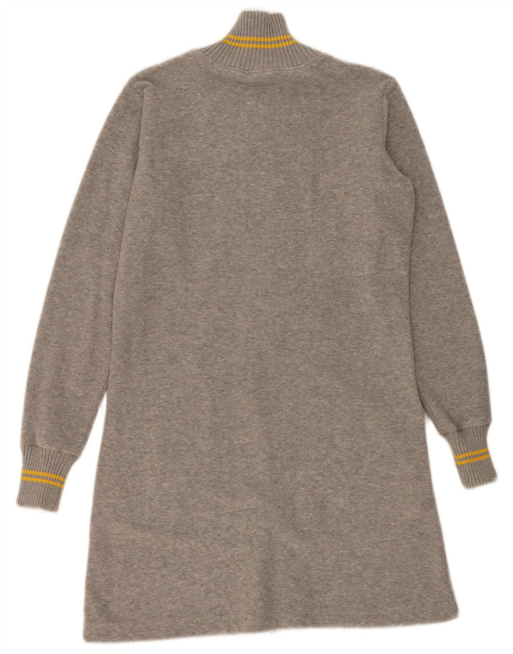 Damski sweter typu oversize Fila o długim kroju, UK 10, mały, szary, bawełniany