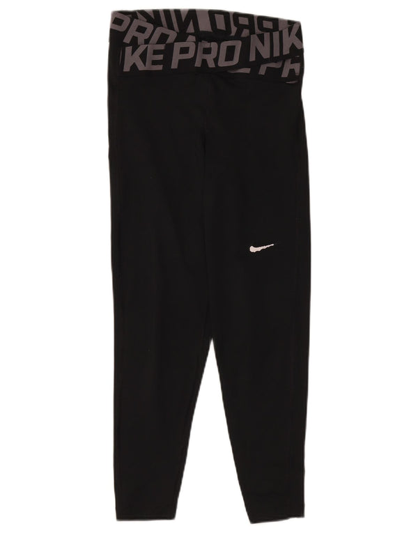 Damskie legginsy Nike Dri Fit Graphic UK 6 XS w kolorze czarnym