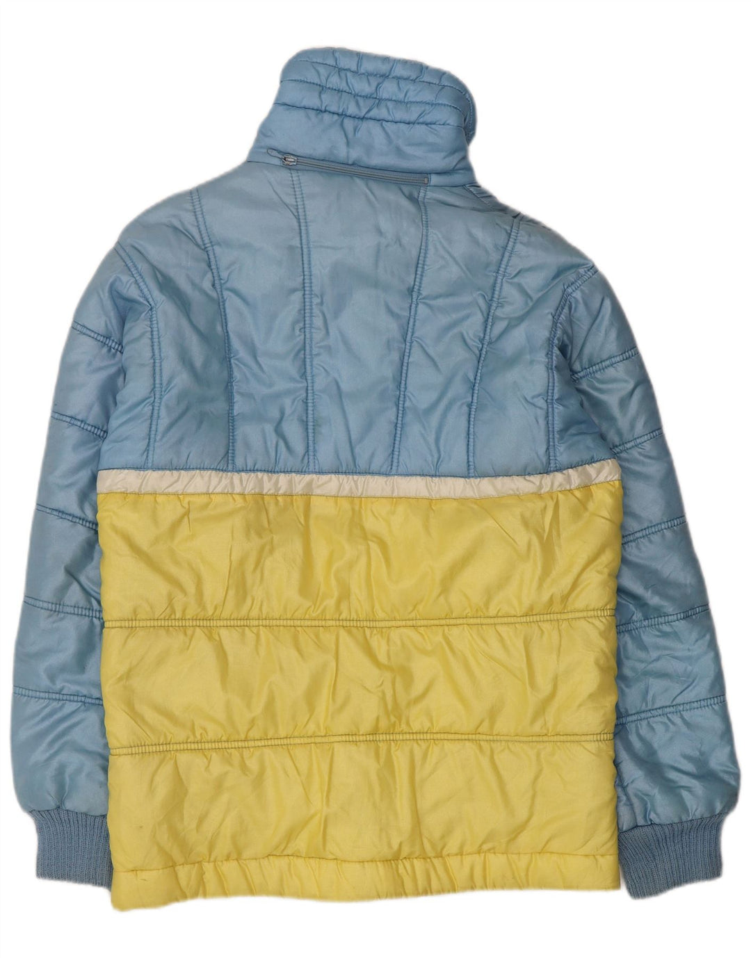 Męska ocieplana kurtka z kapturem Ellesse UK 38 Nylon w kolorze średniego niebieskiego