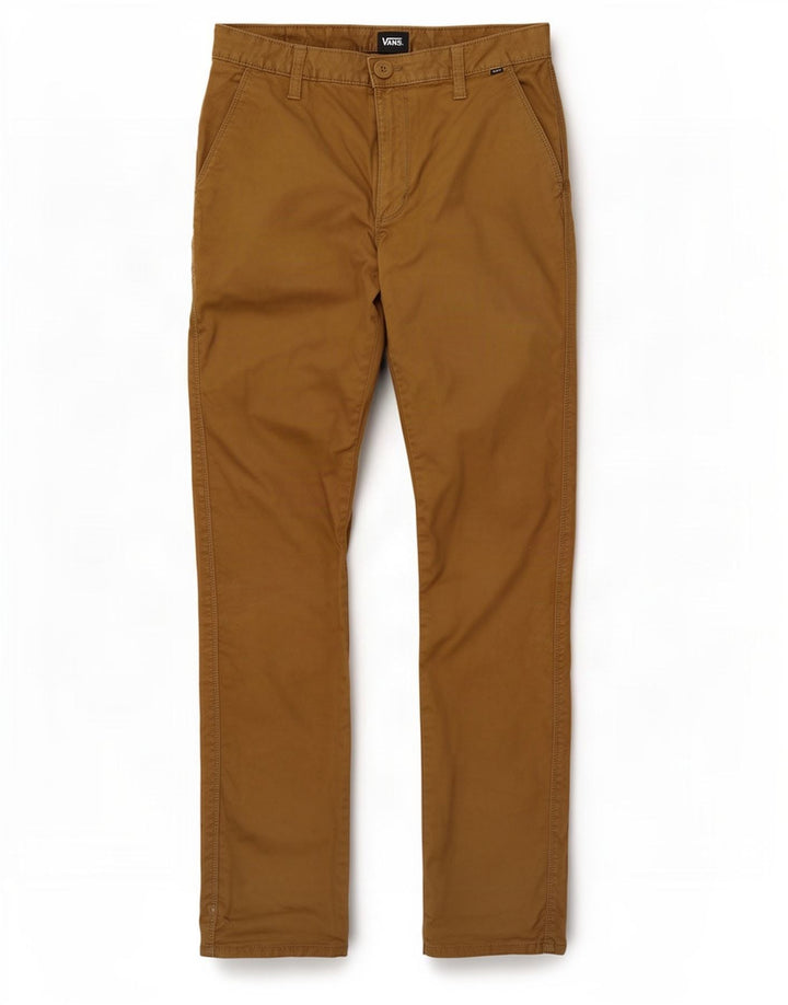 Męskie spodnie typu slim chino Vans W29 L30, bawełna khaki
