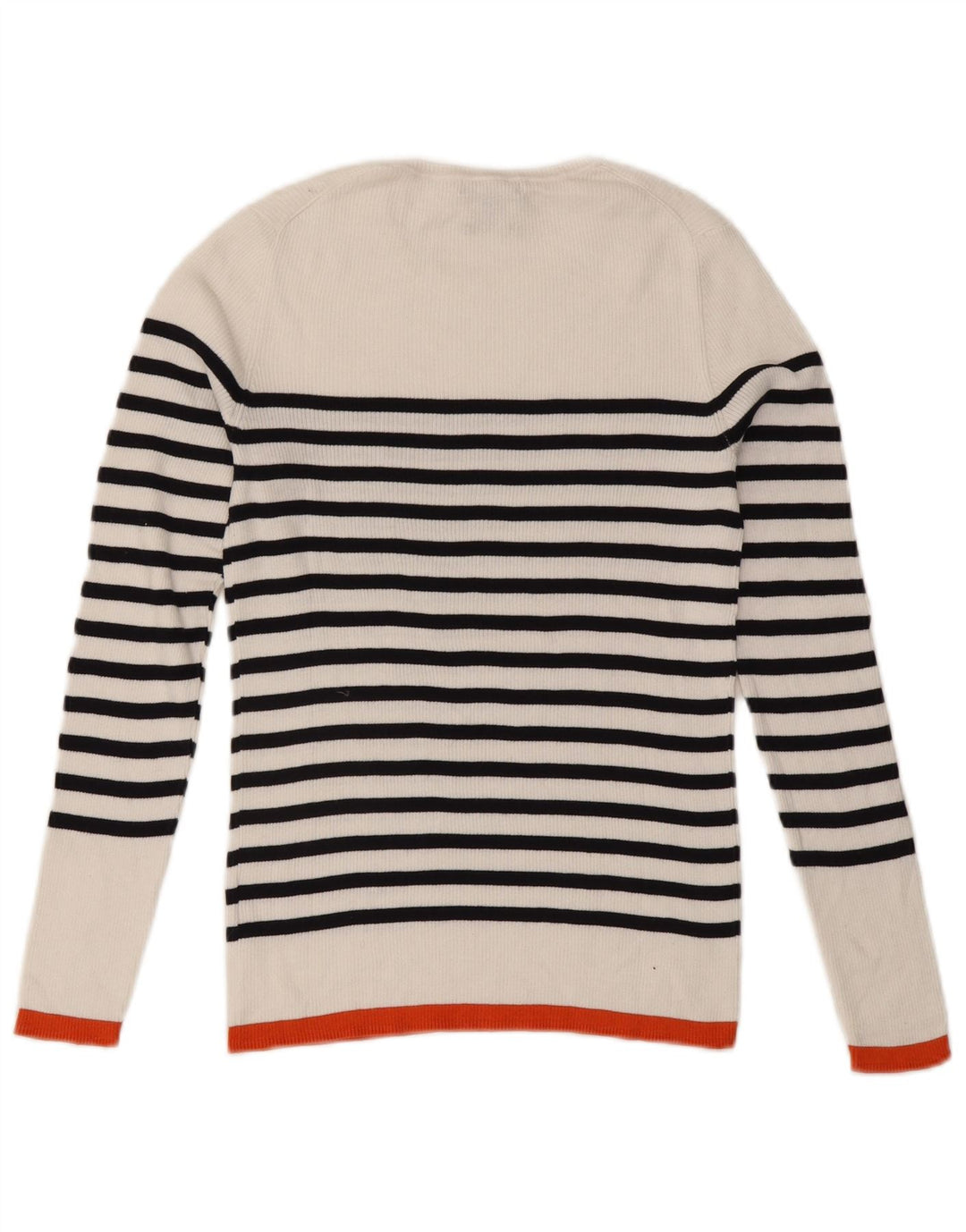 Damski sweter Massimo Dutti z dekoltem w łódkę UK 12 w średnie białe paski