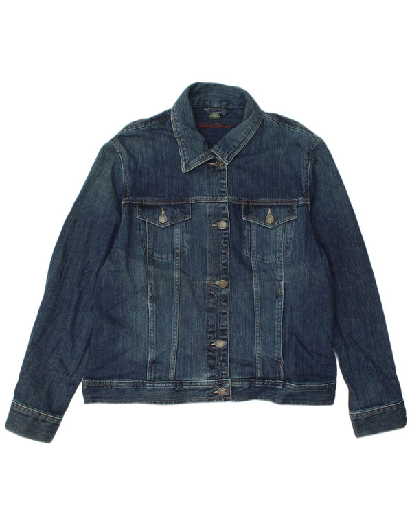 Damska kurtka dżinsowa Eddie Bauer UK 18 XL, granatowa, bawełniana