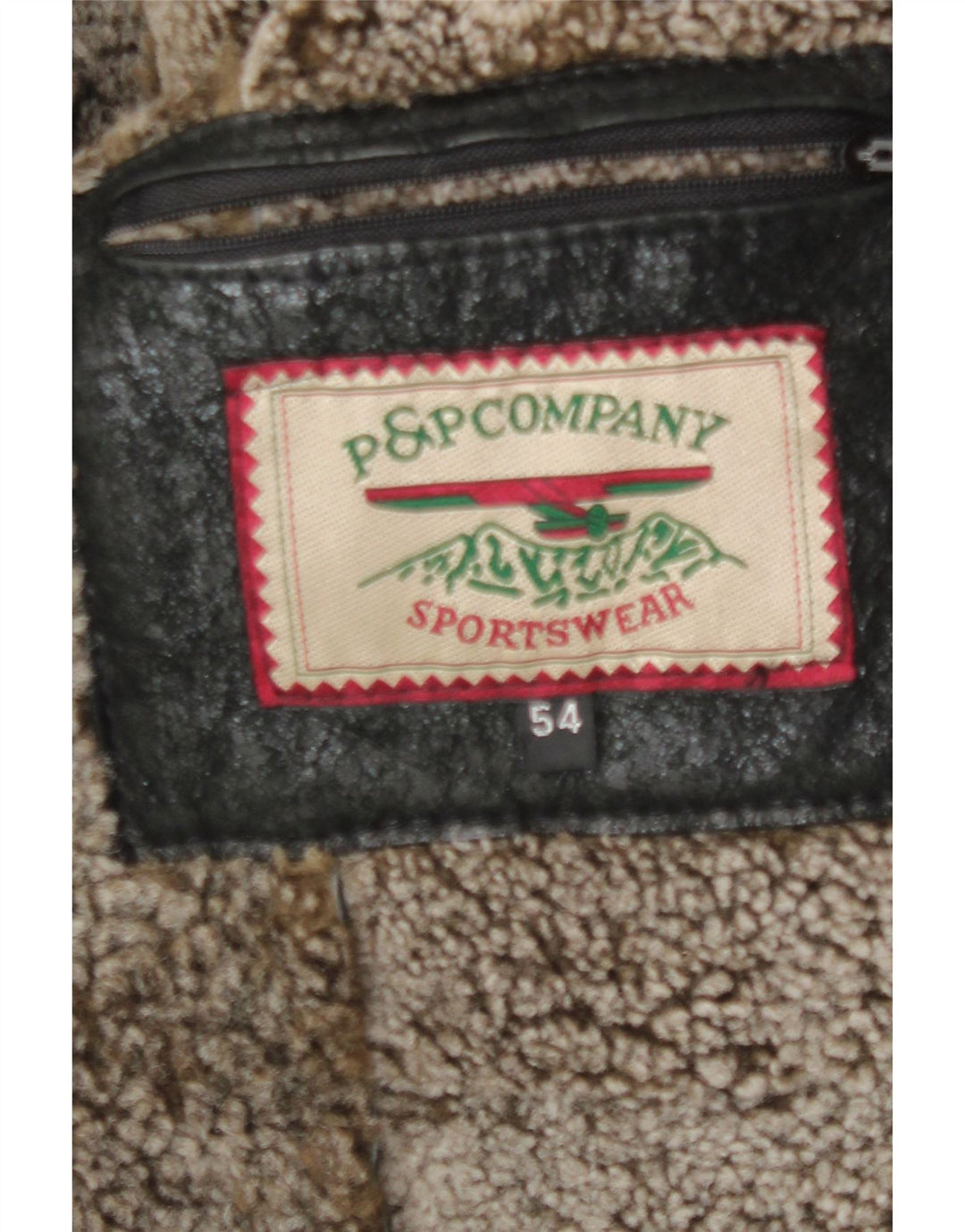 Vintage męska kurtka skórzana Sherpa IT 54 2XL czarna skóra