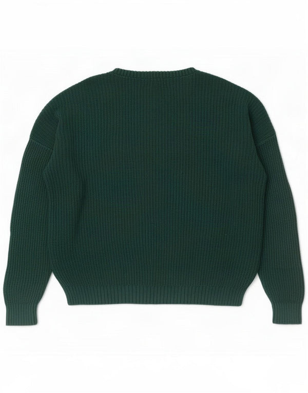 Hollister damski sweter oversize z okrągłym dekoltem UK 14 średni zielony