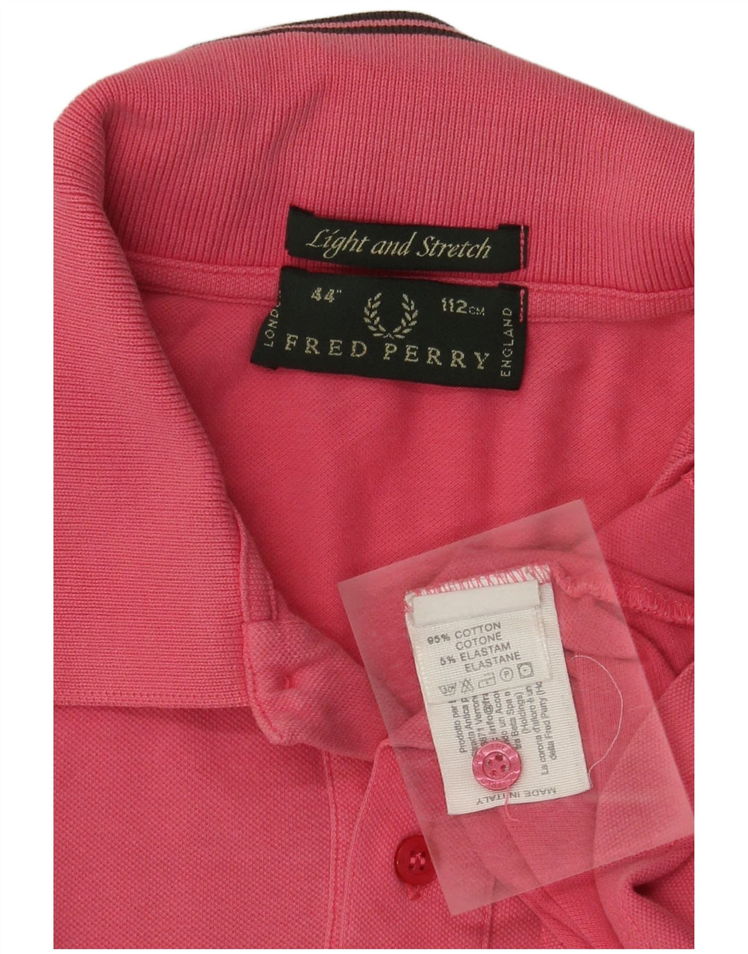 Męska koszulka polo Fred Perry, średnia, różowa, bawełniana