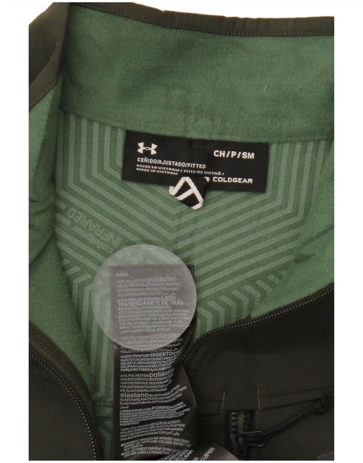 Męska kurtka dresowa UNDER ARMOUR Cold Gear, mała, z poliestru w kolorze khaki
