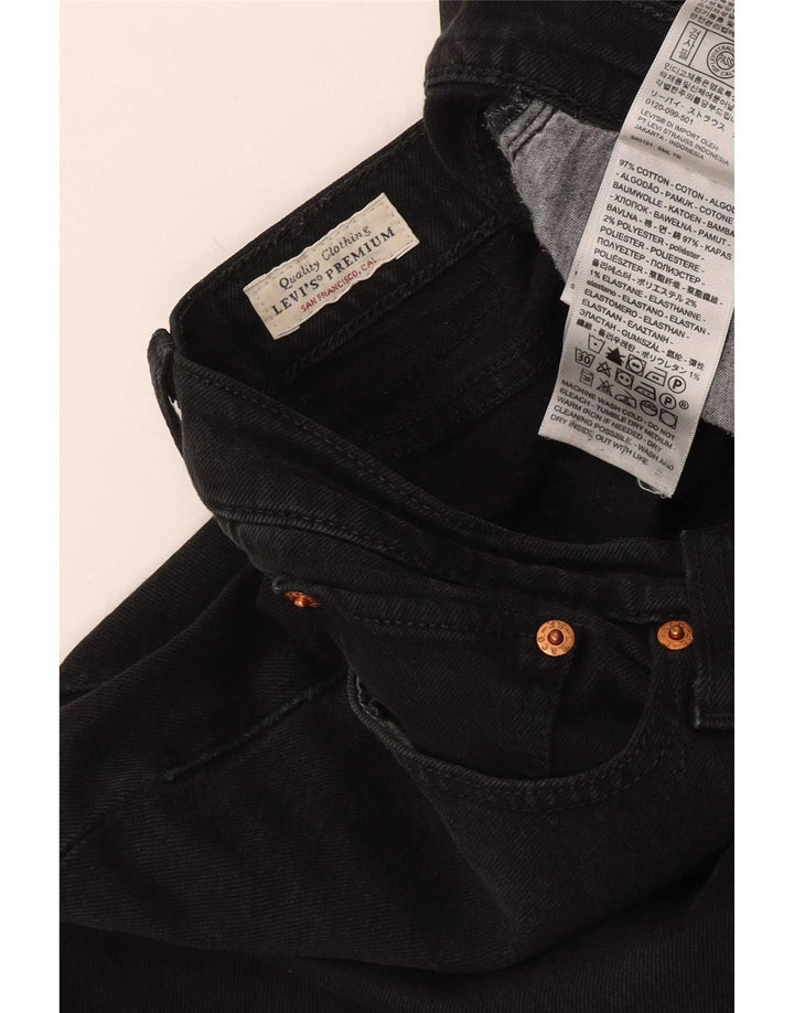 Damskie jeansy Levi's Wedgie Straight W29 L28 Czarna bawełna