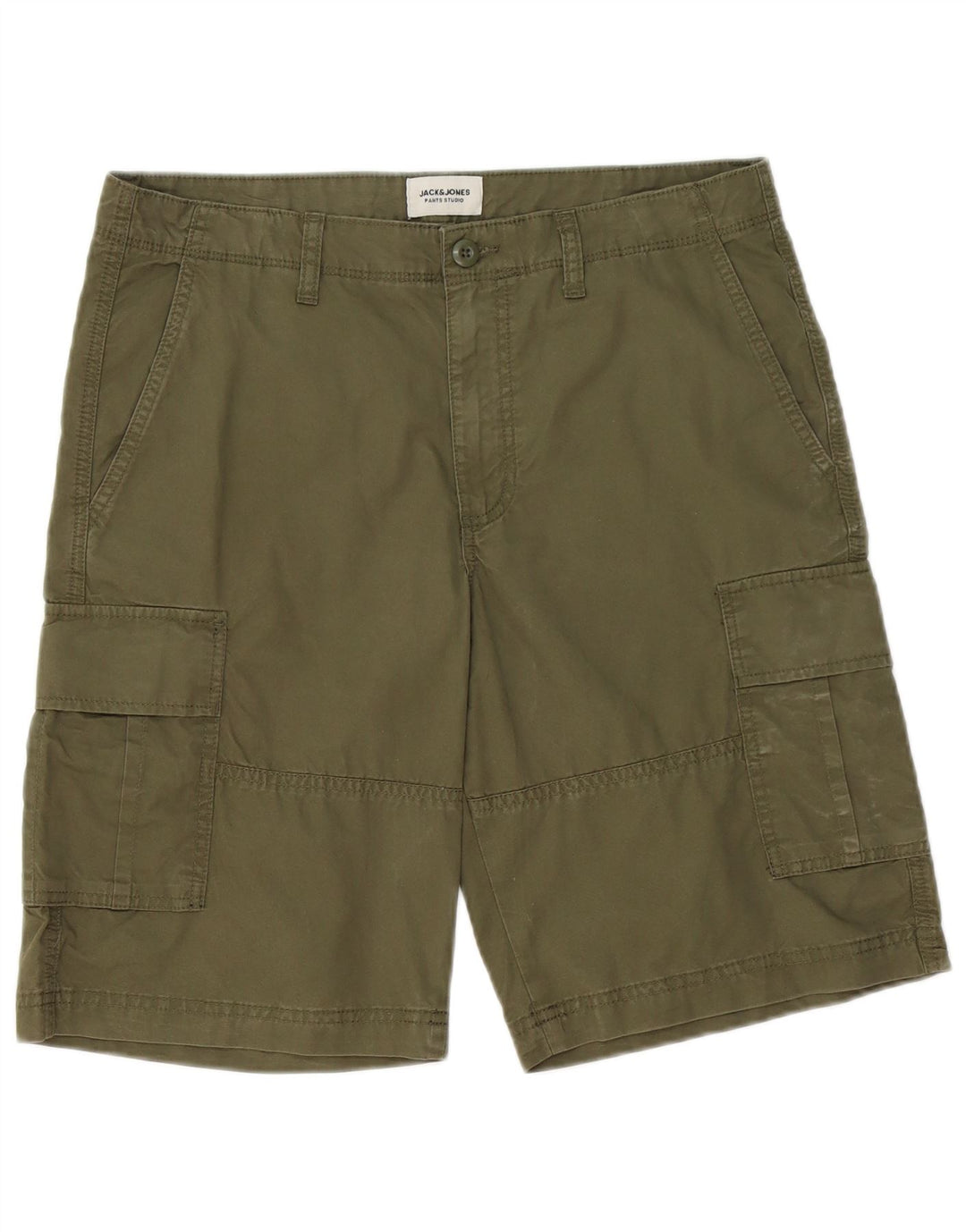 Męskie spodenki cargo Jack & Jones, średnie W32, bawełna khaki