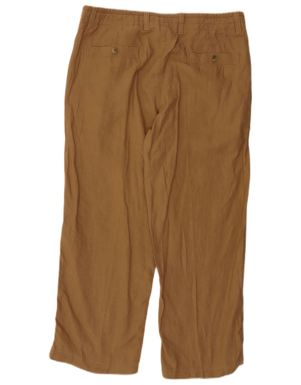 Męskie spodnie chino Marks & Spencer Blue Harbor Straight W36 L26 brązowe