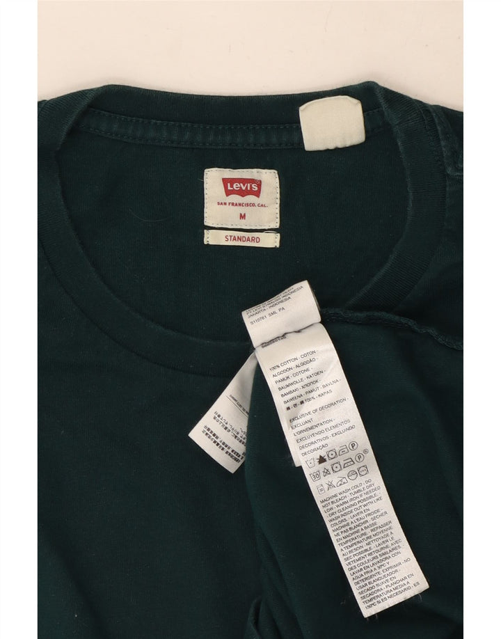 Męska standardowa koszulka Levi's Top, średnia, zielona bawełna