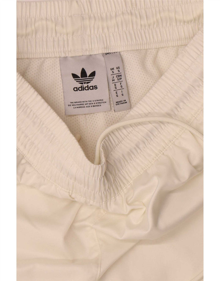 Męskie spodenki sportowe Adidas, małe, białe, poliestrowe