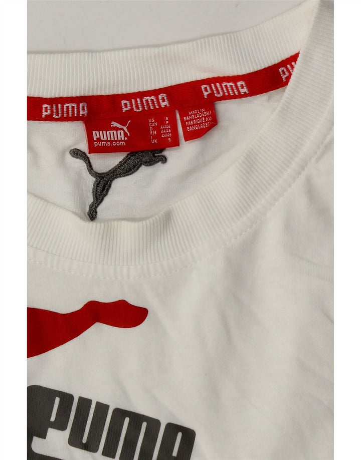 Męska kamizelka z grafiką PUMA, mała, biała