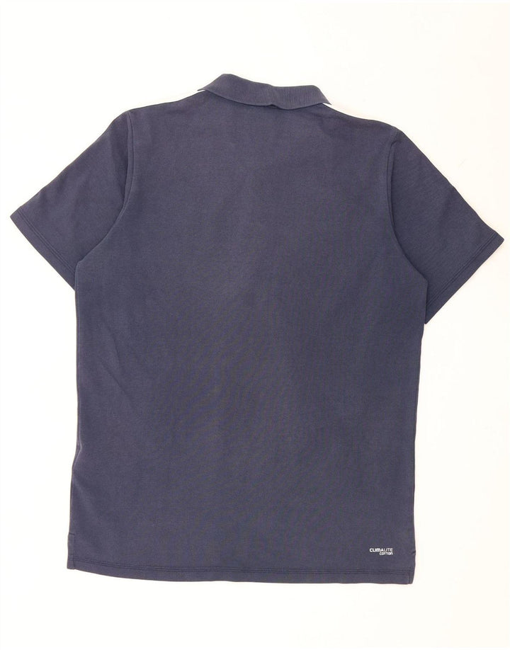 Męska koszulka polo Adidas, duża, granatowa, bawełniana